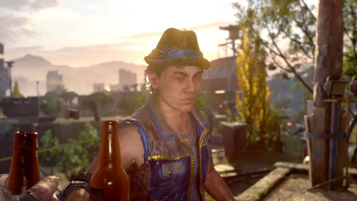 Ciro-handing-the-player-character-a-beer-in-Dying-Light-2